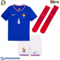 Fotballdrakt Barn Frankrike Eduardo Camavinga #6 Hjemmedraktsett EM 2024 Kortermet (+ Korte bukser)